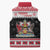 Trinidad And Tobago Christmas Sleeveless Puffer Jacket Funny Santa Riding Scarlet Ibis - Wonder Print Shop