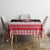 Trinidad And Tobago Christmas Tablecloth Funny Santa Riding Scarlet Ibis - Wonder Print Shop