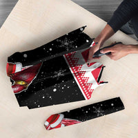 Trinidad And Tobago Christmas Umbrella Funny Santa Riding Scarlet Ibis - Wonder Print Shop