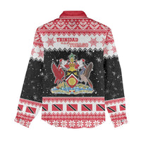 Trinidad And Tobago Christmas Women Casual Shirt Funny Santa Riding Scarlet Ibis - Wonder Print Shop