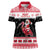Trinidad And Tobago Christmas Women Polo Shirt Funny Santa Riding Scarlet Ibis - Wonder Print Shop