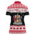 Trinidad And Tobago Christmas Women Polo Shirt Funny Santa Riding Scarlet Ibis - Wonder Print Shop