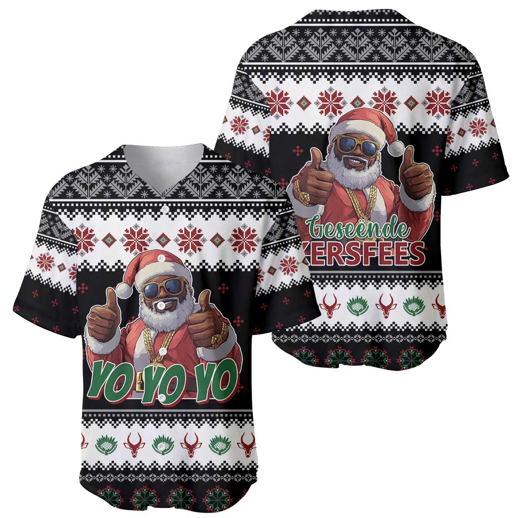 South Africa Christmas Baseball Jersey Hip Hop Santa Claus LT05 - Wonder Print Shop