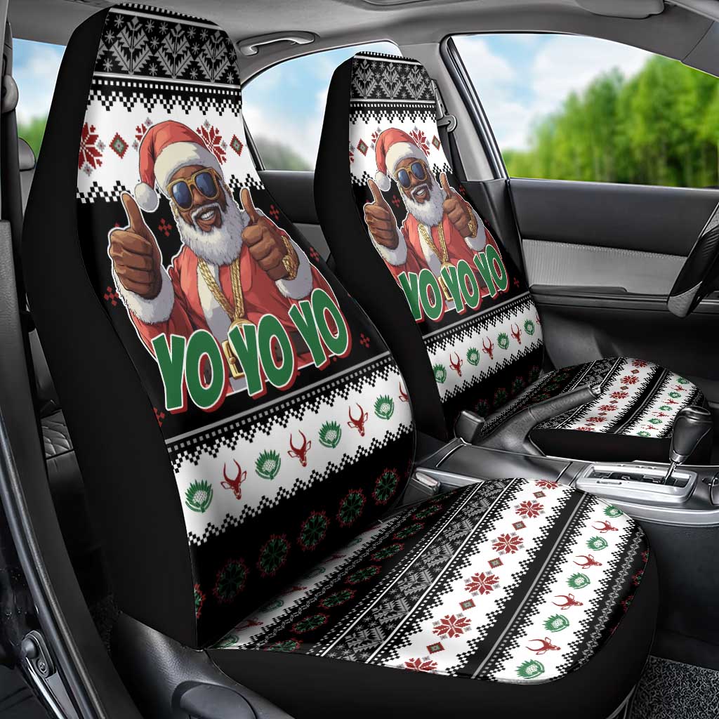 South Africa Christmas Car Seat Cover Hip Hop Santa Claus LT05 - Wonder Print Shop