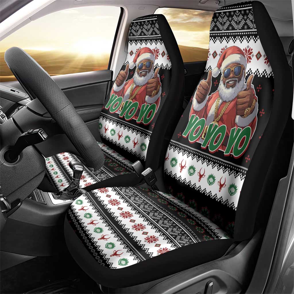 South Africa Christmas Car Seat Cover Hip Hop Santa Claus LT05 - Wonder Print Shop