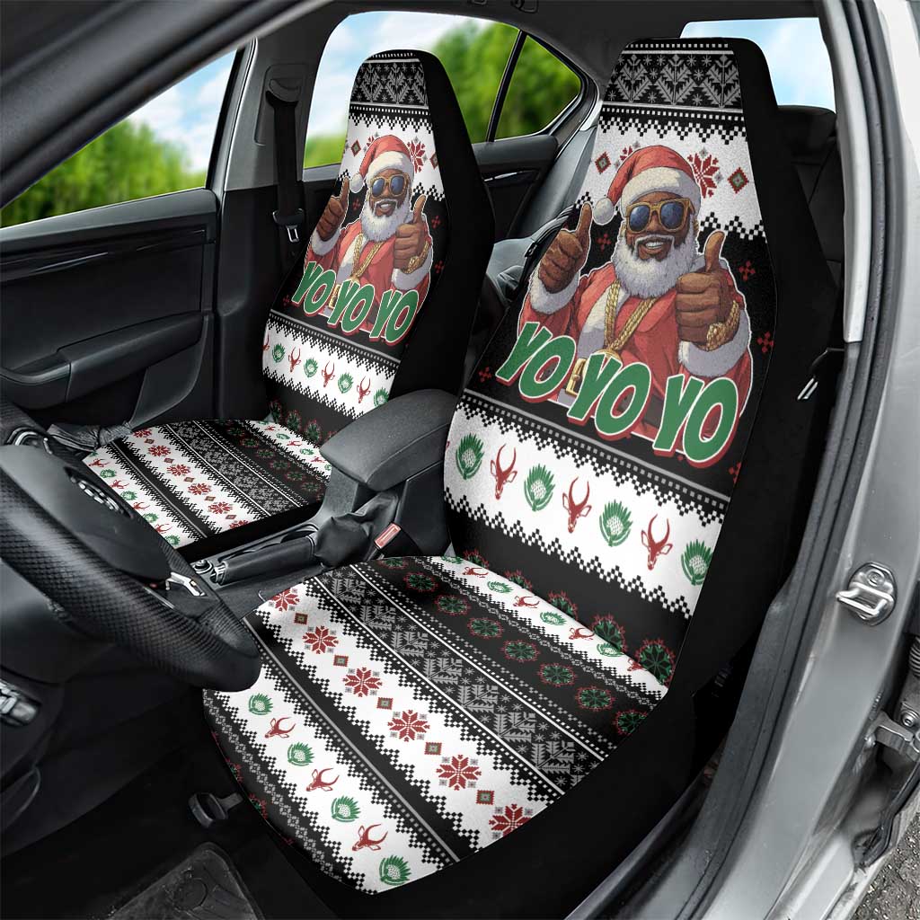 South Africa Christmas Car Seat Cover Hip Hop Santa Claus LT05 - Wonder Print Shop