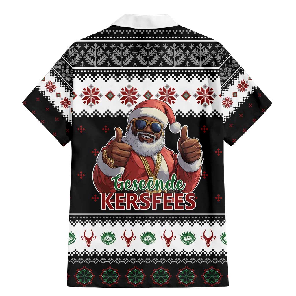 South Africa Christmas Family Matching Mermaid Dress and Hawaiian Shirt Hip Hop Santa Claus LT05 - Wonder Print Shop