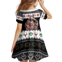 South Africa Christmas Family Matching Off Shoulder Maxi Dress and Hawaiian Shirt Hip Hop Santa Claus LT05 - Wonder Print Shop