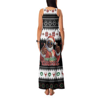 South Africa Christmas Family Matching Tank Maxi Dress and Hawaiian Shirt Hip Hop Santa Claus LT05 - Wonder Print Shop