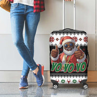 South Africa Christmas Luggage Cover Hip Hop Santa Claus LT05 - Wonder Print Shop