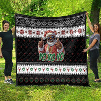 South Africa Christmas Quilt Hip Hop Santa Claus LT05 - Wonder Print Shop
