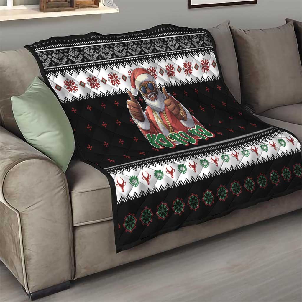 South Africa Christmas Quilt Hip Hop Santa Claus LT05 - Wonder Print Shop