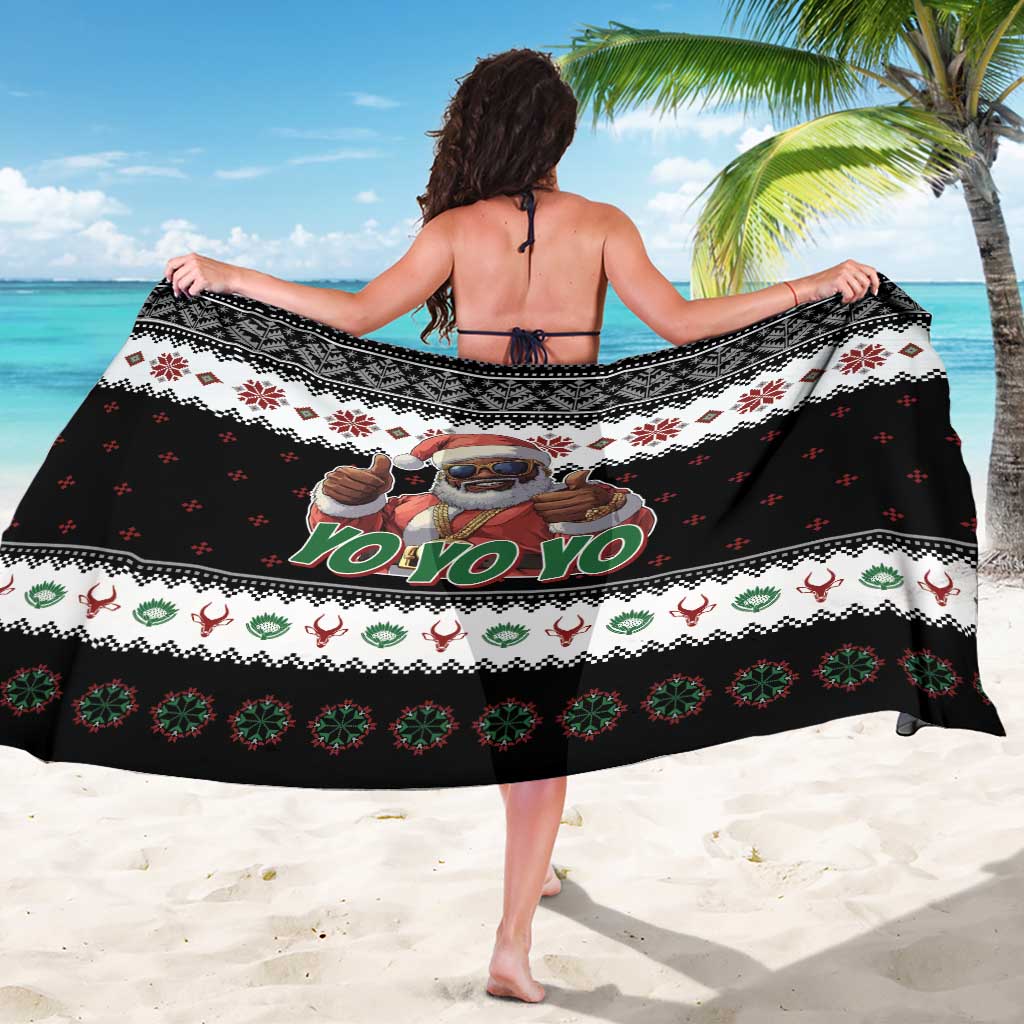 South Africa Christmas Sarong Hip Hop Santa Claus LT05 - Wonder Print Shop