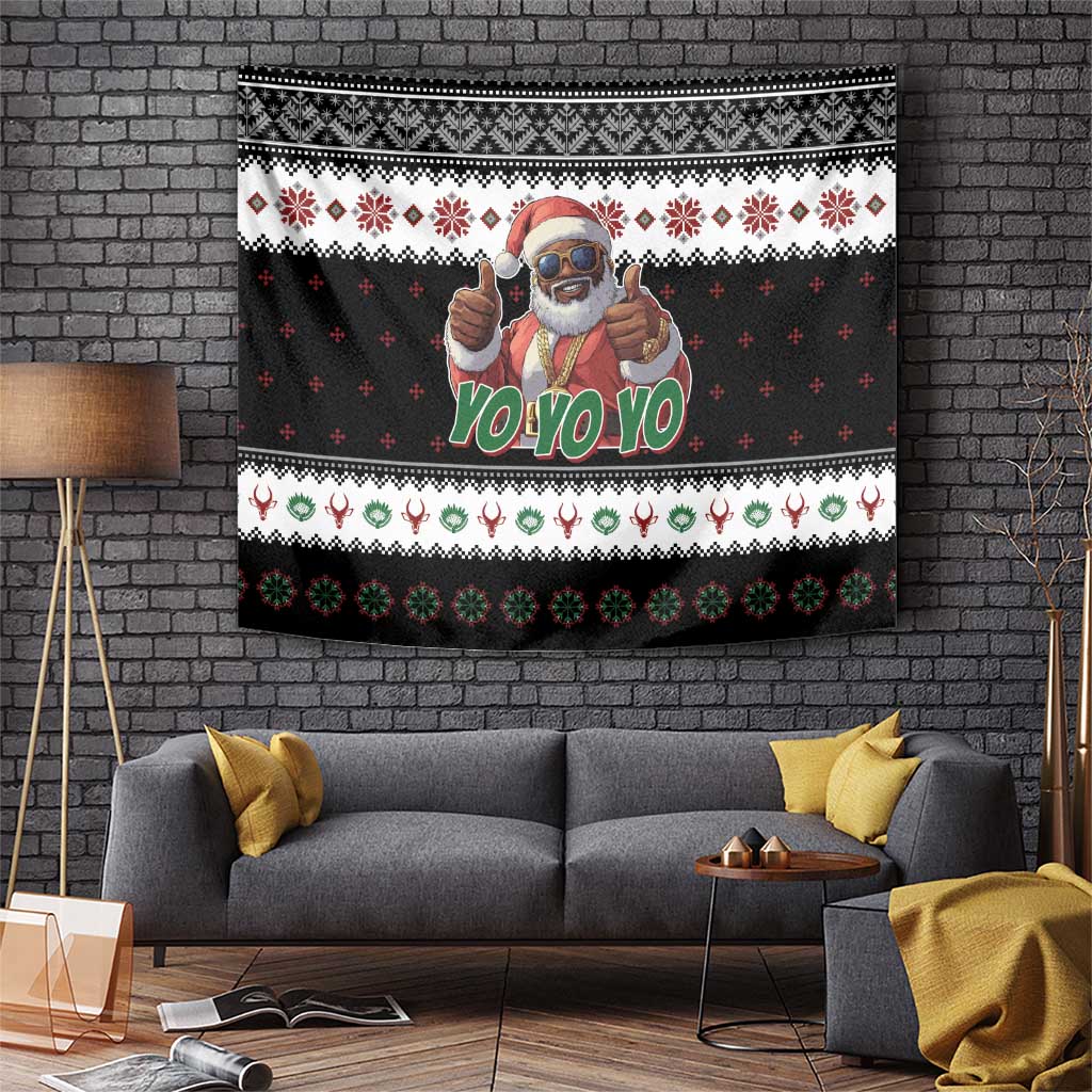 South Africa Christmas Tapestry Hip Hop Santa Claus LT05 - Wonder Print Shop