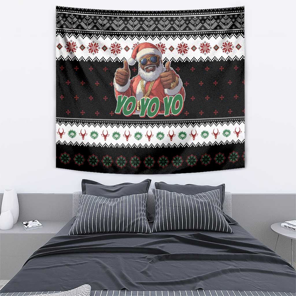South Africa Christmas Tapestry Hip Hop Santa Claus LT05 - Wonder Print Shop