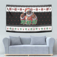 South Africa Christmas Tapestry Hip Hop Santa Claus LT05 - Wonder Print Shop