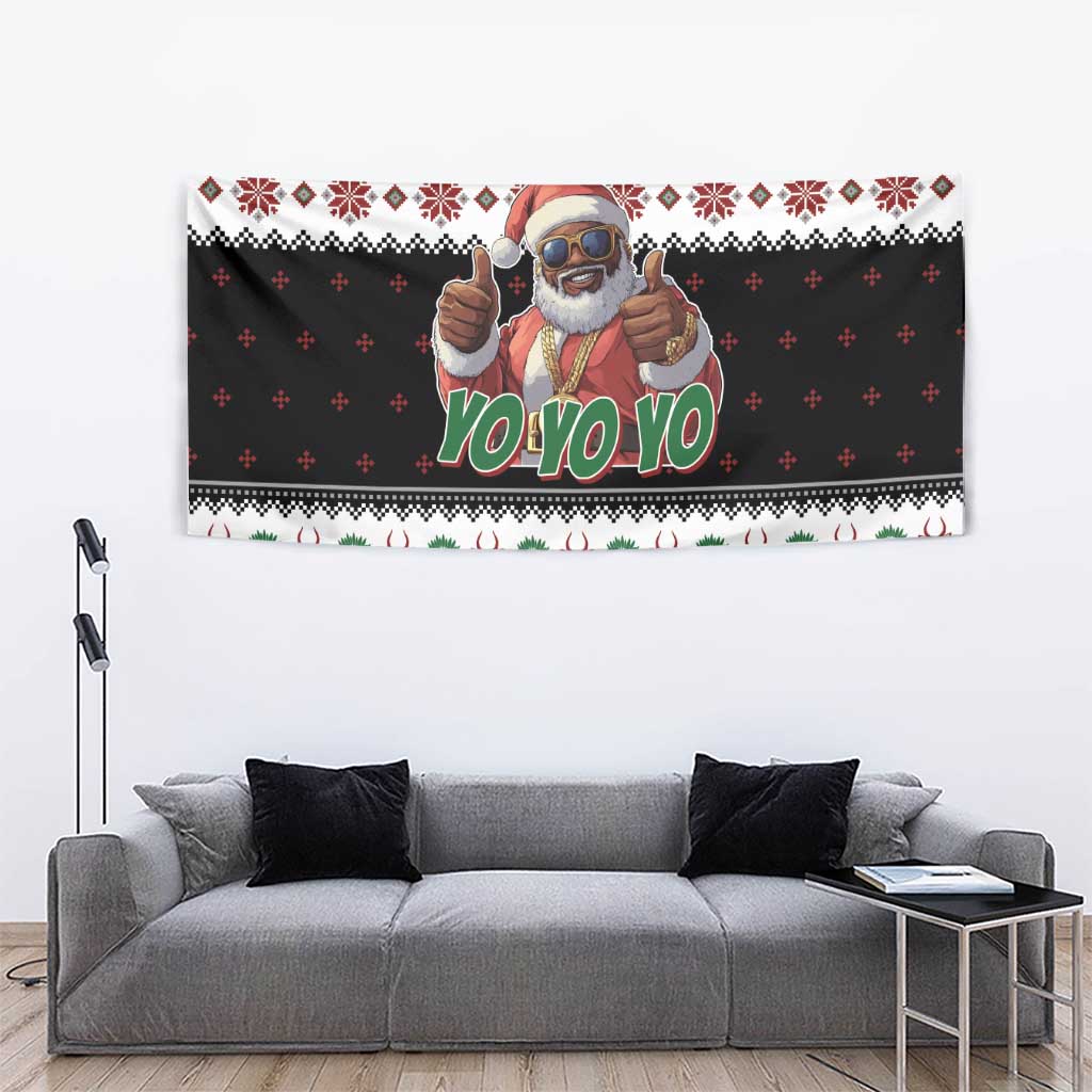 South Africa Christmas Tapestry Hip Hop Santa Claus LT05 - Wonder Print Shop