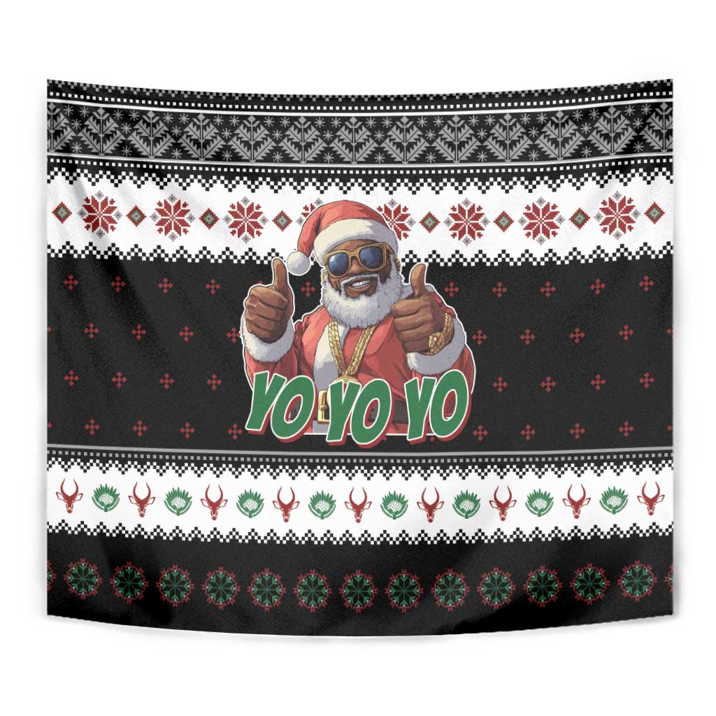 South Africa Christmas Tapestry Hip Hop Santa Claus LT05 - Wonder Print Shop