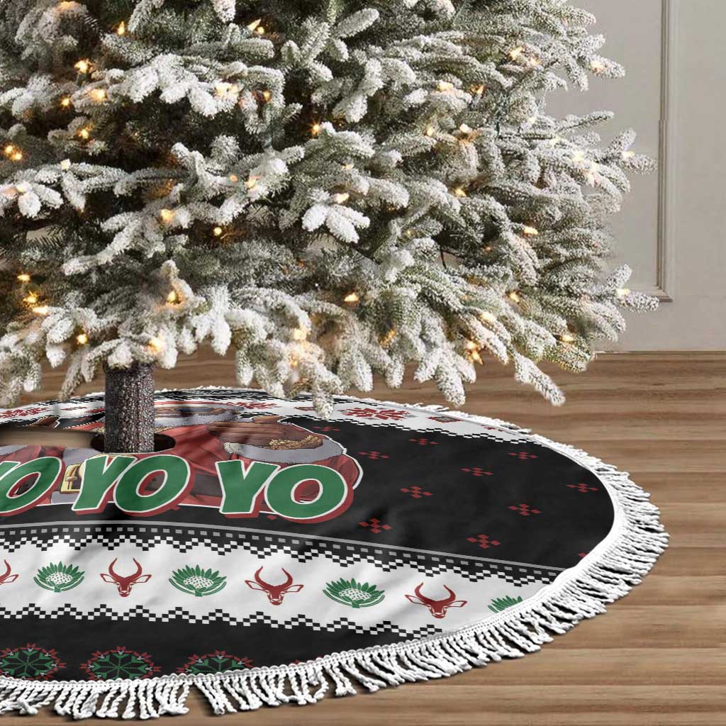 South Africa Christmas Tree Skirt Hip Hop Santa Claus LT05 - Wonder Print Shop