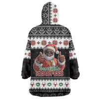 South Africa Christmas Wearable Blanket Hoodie Hip Hop Santa Claus LT05 - Wonder Print Shop