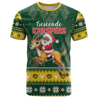 South Africa Christmas T Shirt Funny Santa Riding Springbok LT05 - Wonder Print Shop