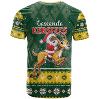 South Africa Christmas T Shirt Funny Santa Riding Springbok LT05 - Wonder Print Shop