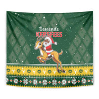 South Africa Christmas Tapestry Funny Santa Riding Springbok LT05 - Wonder Print Shop