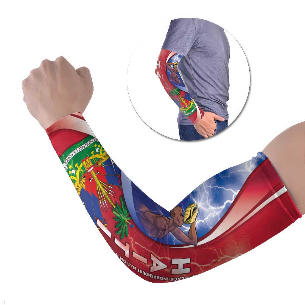 Haiti Independence Day Arm Sleeves The First Black Independent Nation - Wonder Print Shop