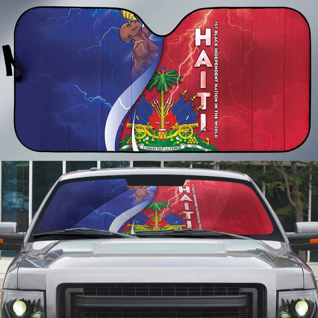 Haiti Independence Day Auto Sun Shade The First Black Independent Nation - Wonder Print Shop