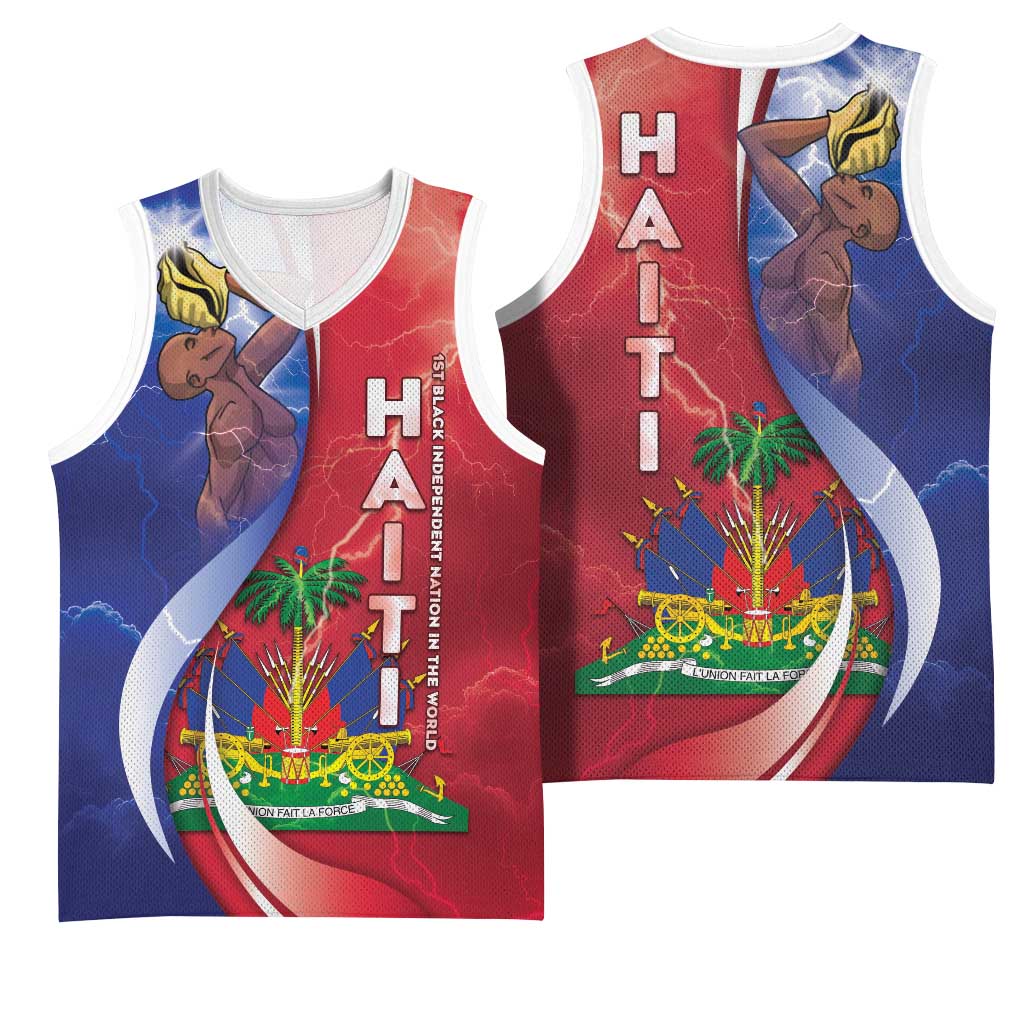 Haiti Independence Day Basketball Jersey The First Black Independent Nation - Wonder Print Shop