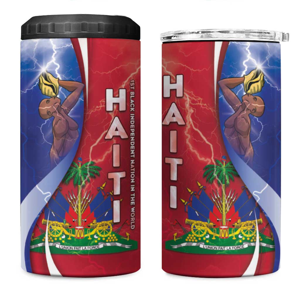Haiti Independence Day 4 in 1 Can Cooler Tumbler The First Black Independent Nation - Wonder Print Shop
