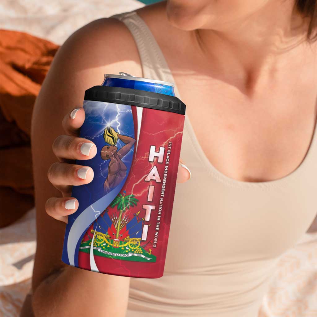 Haiti Independence Day 4 in 1 Can Cooler Tumbler The First Black Independent Nation - Wonder Print Shop