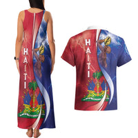Haiti Independence Day Couples Matching Tank Maxi Dress and Hawaiian Shirt The First Black Independent Nation - Wonder Print Shop