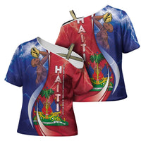Haiti Independence Day Cross Shoulder Shirt The First Black Independent Nation - Wonder Print Shop