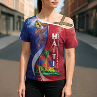 Haiti Independence Day Cross Shoulder Shirt The First Black Independent Nation - Wonder Print Shop