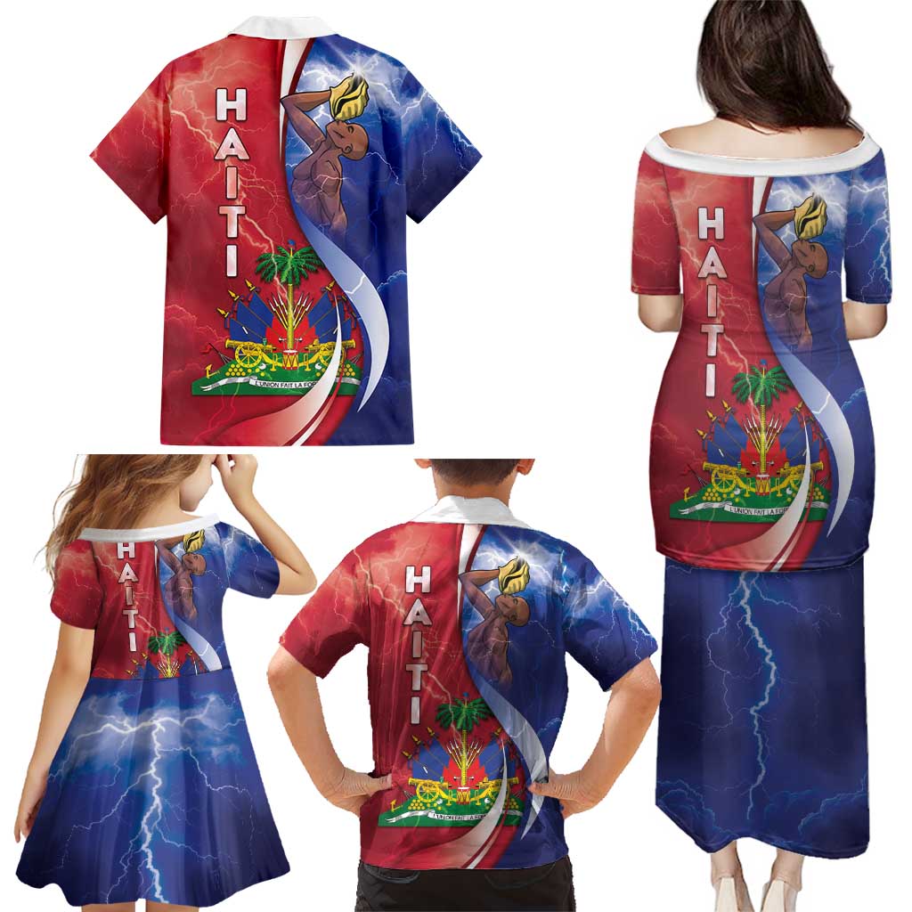 Haiti Independence Day Family Matching Puletasi and Hawaiian Shirt The First Black Independent Nation - Wonder Print Shop
