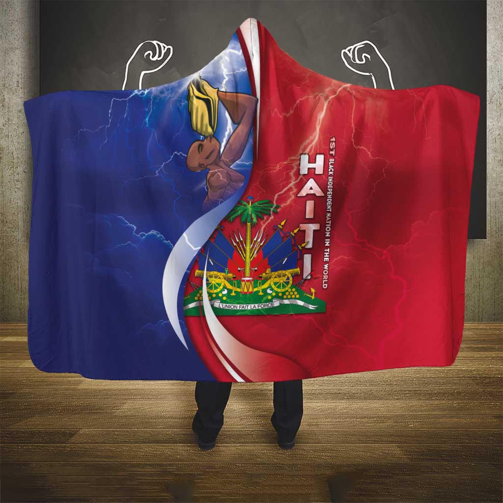 Haiti Independence Day Hooded Blanket The First Black Independent Nation - Wonder Print Shop