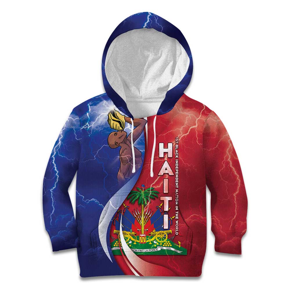 Haiti Independence Day Kid Hoodie The First Black Independent Nation - Wonder Print Shop