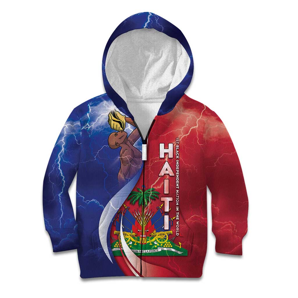 Haiti Independence Day Kid Hoodie The First Black Independent Nation - Wonder Print Shop