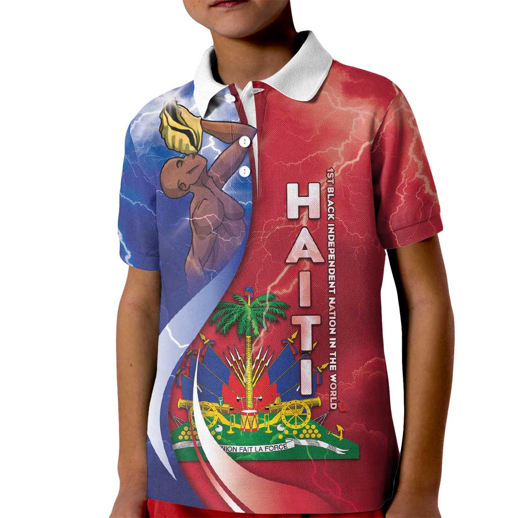 Haiti Independence Day Kid Polo Shirt The First Black Independent Nation - Wonder Print Shop