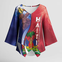 Haiti Independence Day Kimono Sleeve Blouse The First Black Independent Nation - Wonder Print Shop