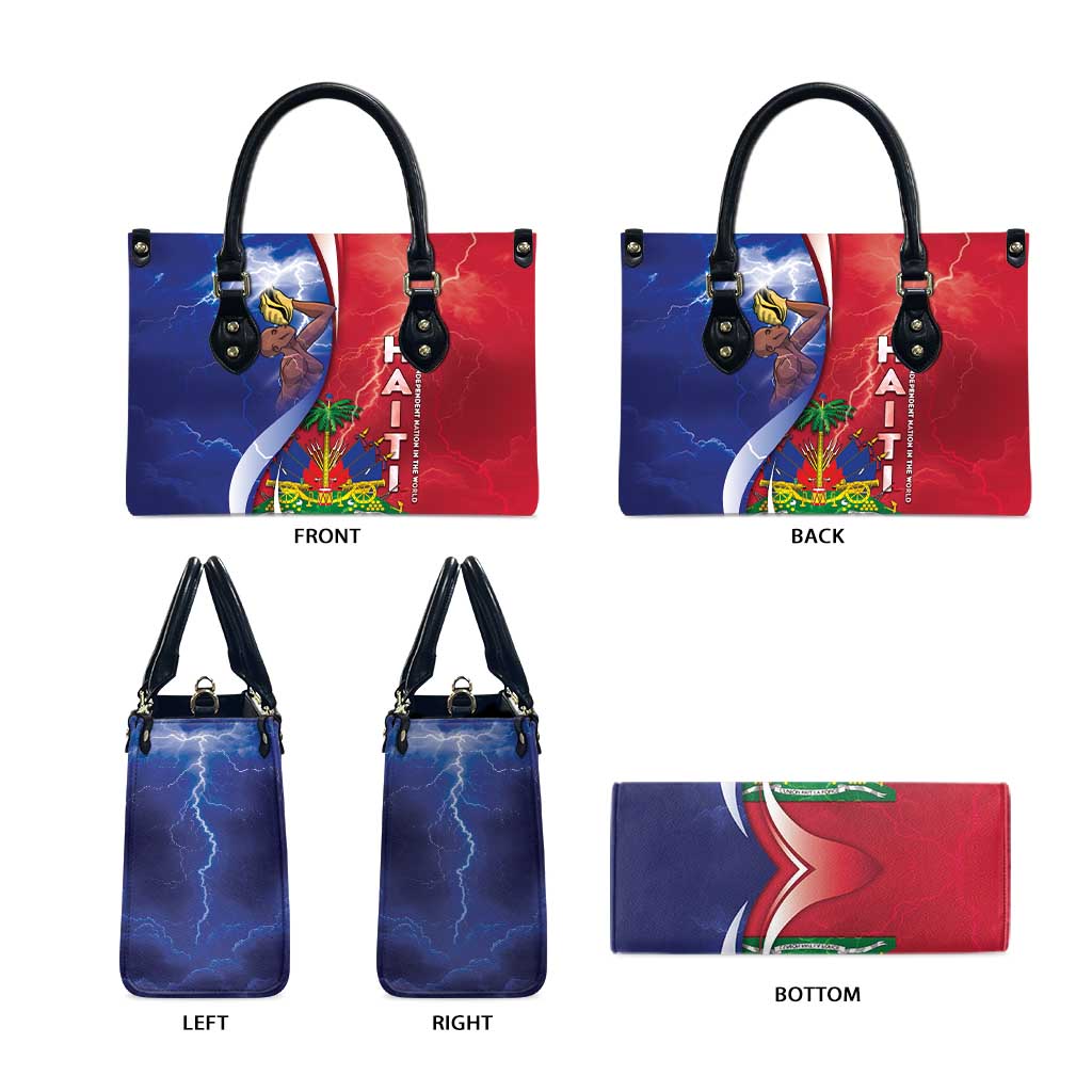 Haiti Independence Day Leather Bag The First Black Independent Nation - Wonder Print Shop