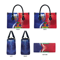 Haiti Independence Day Leather Bag The First Black Independent Nation - Wonder Print Shop