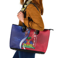 Haiti Independence Day Leather Tote Bag The First Black Independent Nation - Wonder Print Shop