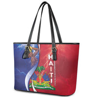 Haiti Independence Day Leather Tote Bag The First Black Independent Nation - Wonder Print Shop