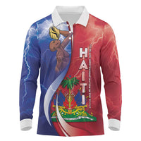 Haiti Independence Day Long Sleeve Polo Shirt The First Black Independent Nation - Wonder Print Shop