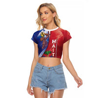 Haiti Independence Day Raglan Cropped T Shirt The First Black Independent Nation - Wonder Print Shop