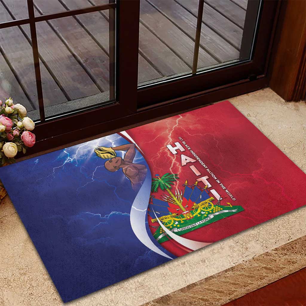 Haiti Independence Day Rubber Doormat The First Black Independent Nation - Wonder Print Shop