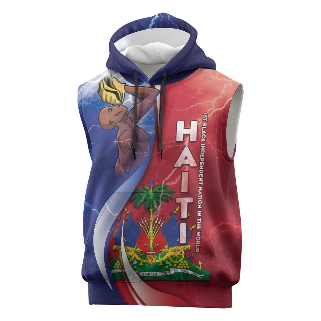 Haiti Independence Day Sleeveless Hoodie The First Black Independent Nation - Wonder Print Shop