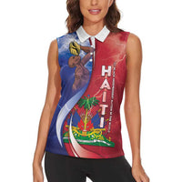 Haiti Independence Day Women Sleeveless Polo Shirt The First Black Independent Nation - Wonder Print Shop